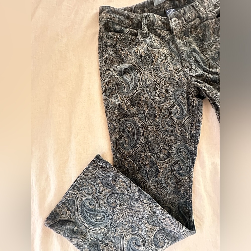 Y2K Gap Velvet Paisley Pants - Vintage Rare Find - July 2000